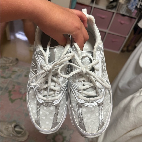 New Balance Polka Dot Tennis Shoes - Picture 3 of 5